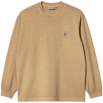Textiel Heren T-shirts & Polo’s Carhartt LS Nelson T-Shirt - Dusty H Brown Brown