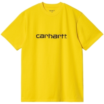 Textiel Heren T-shirts & Polo’s Carhartt Script T-Shirt - Buttercup Geel