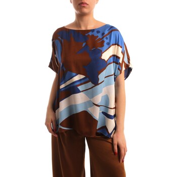 Textiel Dames Overhemden Manila Grace C293VS Brown