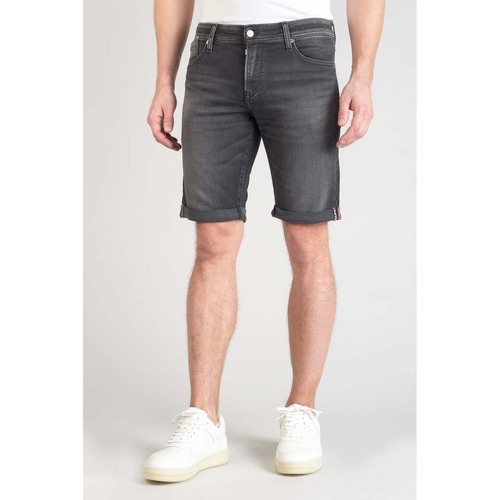 Textiel Heren Korte broeken / Bermuda's Le Temps des Cerises Bermuda short van jeans JOGG Zwart