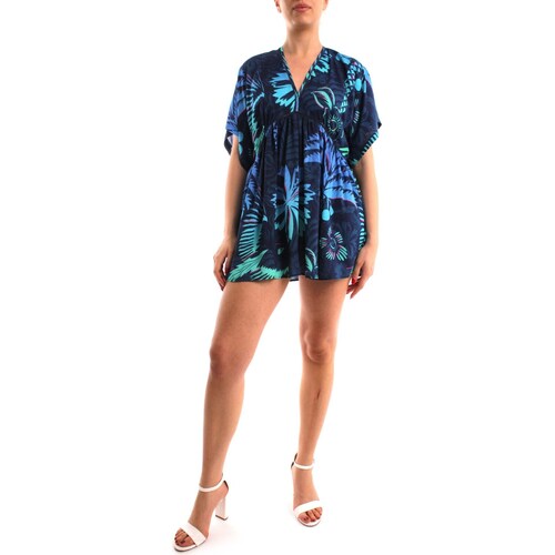 Textiel Dames Korte broeken / Bermuda's Desigual 23SWMW18 Blauw