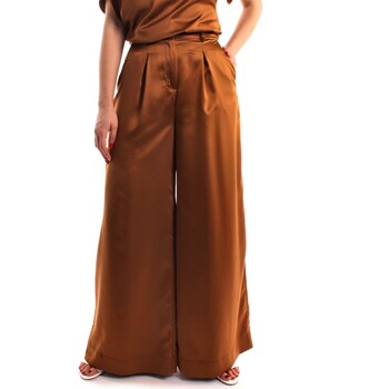 Textiel Dames Losse broeken / Harembroeken Manila Grace P315PU Brown