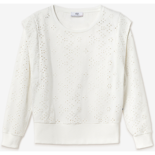 Textiel Dames Sweaters / Sweatshirts Le Temps des Cerises Sweater PLUME Wit