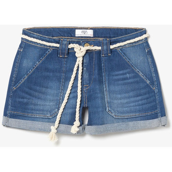 Textiel Dames Korte broeken / Bermuda's Le Temps des Cerises Short van jeans BLOOM Blauw