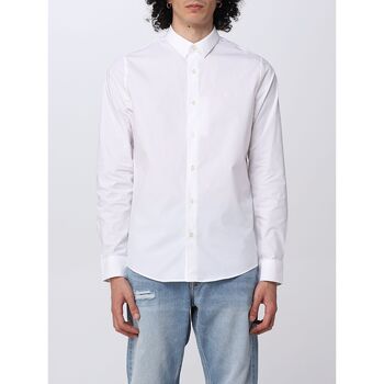 Textiel Heren Overhemden lange mouwen Calvin Klein Jeans J30J319065 YAF Wit