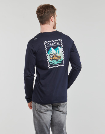 Textiel Heren T-shirts met lange mouwen Oxbow TALSEN Marine
