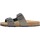 Schoenen Dames Leren slippers Geox 210120 Grijs