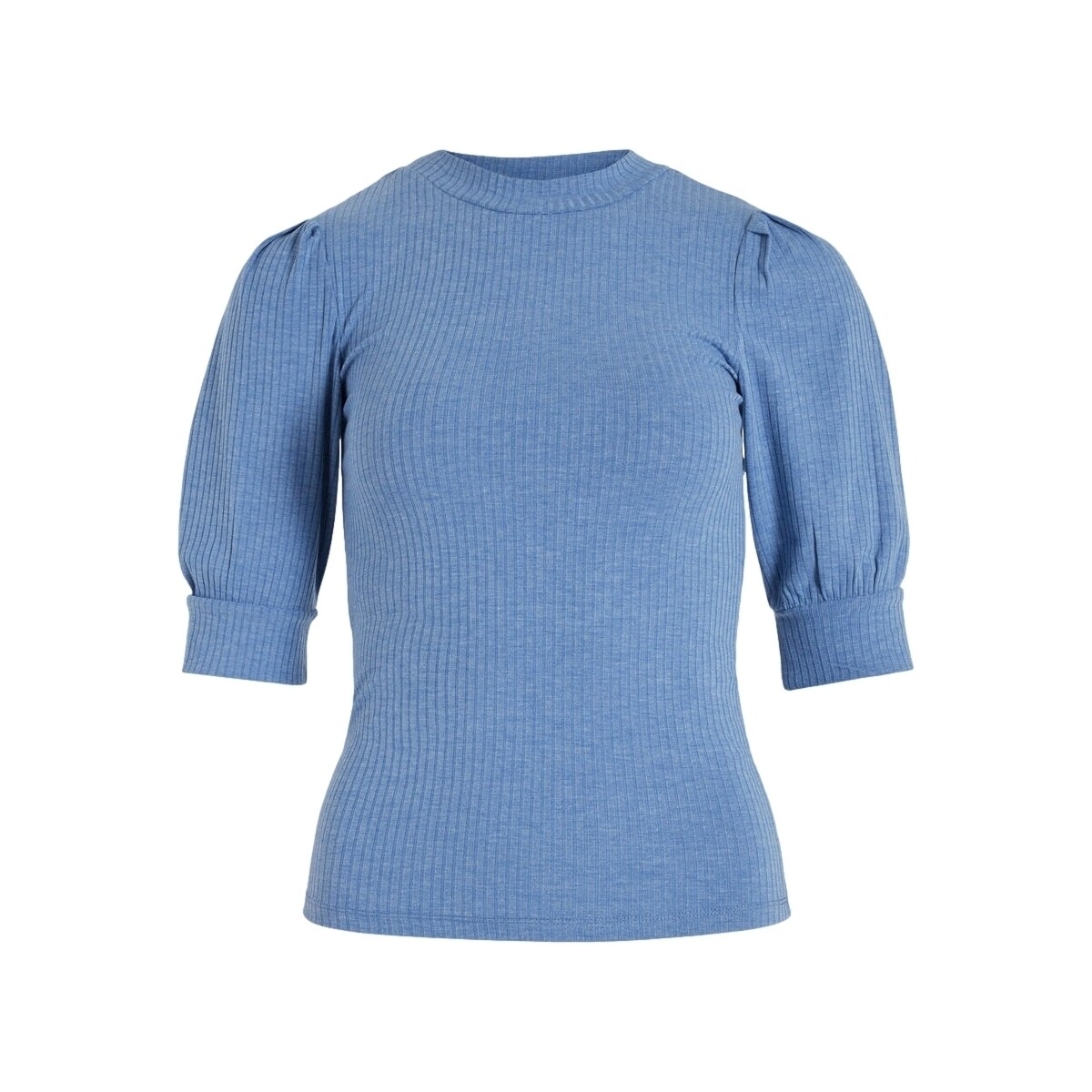 Textiel Dames Tops / Blousjes Vila Noos Top Felia 2/4 - Federal Blue Blauw