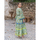 Textiel Dames Lange jurken Isla Bonita By Sigris Lange Midi -Jurk Groen