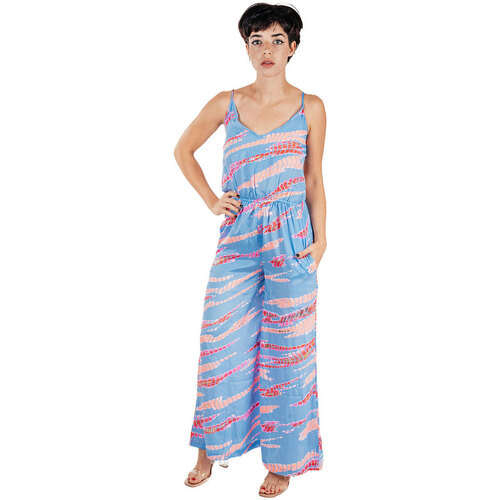 Textiel Dames Jumpsuites / Tuinbroeken Isla Bonita By Sigris Knobbeltje Blauw