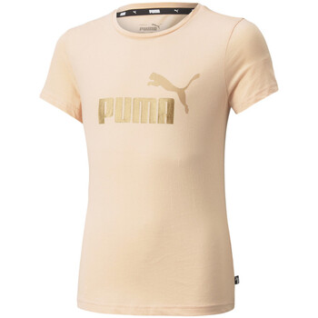 Textiel Kinderen T-shirts korte mouwen Puma  Orange
