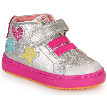 Schoenen Meisjes Hoge sneakers Agatha Ruiz de la Prada LUCKY Zilver / Roze