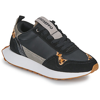 Schoenen Dames Lage sneakers Gioseppo ONAKA Zwart / Leopard