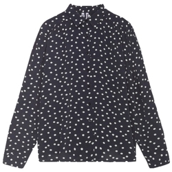 Textiel Dames Tops / Blousjes Wild Pony Shirt 41210 - Polka Dots Zwart