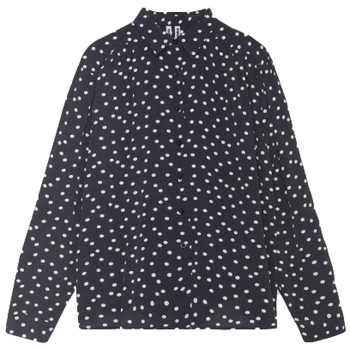 Textiel Dames Tops / Blousjes Wild Pony Shirt 41210 - Polka Dots Zwart