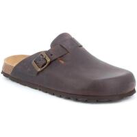 Schoenen Heren Leren slippers Grunland DSG-CB2224 Brown