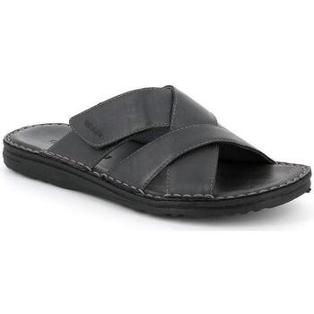 Schoenen Heren Leren slippers Grunland DSG-CI2494 Zwart