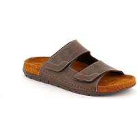 Schoenen Heren Leren slippers Grunland DSG-CI2629 Brown