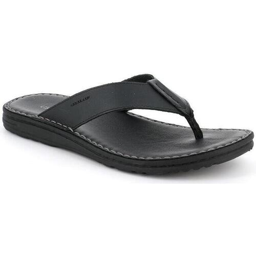 Schoenen Heren Leren slippers Grunland DSG-CI2495 Zwart