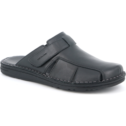 Schoenen Heren Leren slippers Grunland DSG-CI2619 Zwart