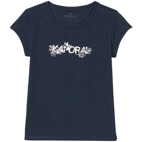 Textiel Meisjes T-shirts korte mouwen Kaporal  Blauw