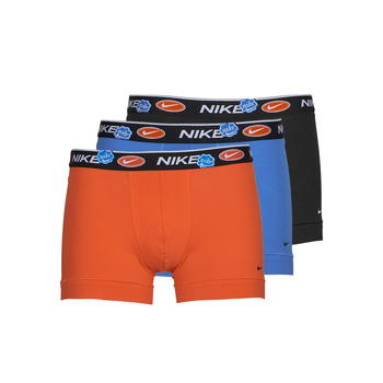 Ondergoed Heren Boxershorts Nike EVERYDAY COTTON STRETCH X3 Zwart / Blauw / Orange
