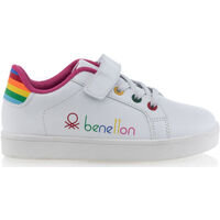 Schoenen Meisjes Lage sneakers Benetton gympen / sneakers dochter wit Wit