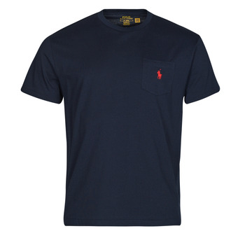 Textiel Heren T-shirts korte mouwen Polo Ralph Lauren T-SHIRT AJUSTE EN COTON Marine / Ink
