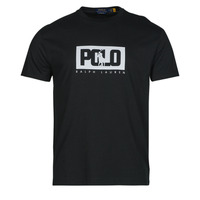 Textiel Heren T-shirts korte mouwen Polo Ralph Lauren T-SHIRT AJUSTE EN COTON LOGO POLO RALPH LAUREN Zwart / Polo /  zwart