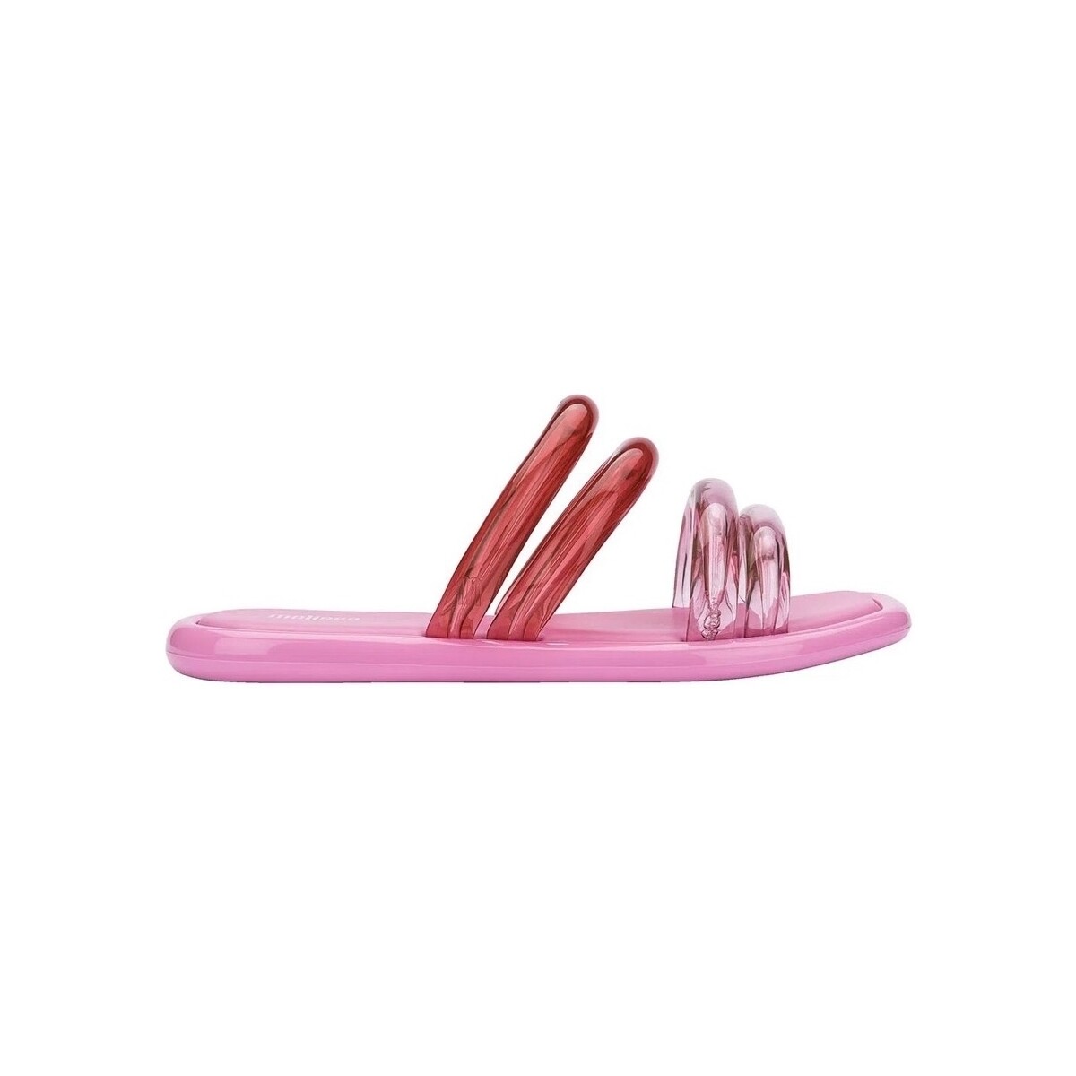 Schoenen Dames Sandalen / Open schoenen Melissa Airbubble Slide - Pink/Pink Transp Roze