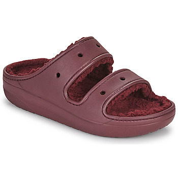 Schoenen Dames Leren slippers Crocs Classic Cozzzy Sandal Bordeaux