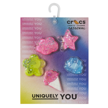 Accessoires Schoenen accessoires Crocs Squish Glitter Icons 5 Pack Multicolour