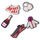 Accessoires Schoenen accessoires Crocs JIBBITZ APRES SKI GIRL 5 PACK Multicolour