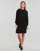 Textiel Dames Korte jurken Only ONLTESSA CAREY L/S HOOD DRESS NCA KNT Zwart