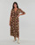 Textiel Dames Lange jurken Only ONLPAM LIFE 2/4 MIDI DRESS PTM Brown