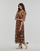 Textiel Dames Lange jurken Only ONLPAM LIFE 2/4 MIDI DRESS PTM Brown