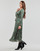 Textiel Dames Lange jurken Only ONLLARA FR L/S WRAP MIDI DRESS PTM Kaki
