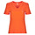 Textiel Dames T-shirts korte mouwen Only ONLKITA S/S V-NECK HEART TOP BOX CS JRS Orange