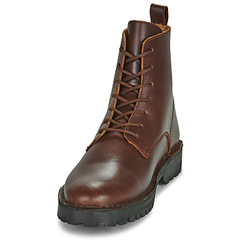 Selected SLHRICKY LEATHER LACE-UP BOOT Brown