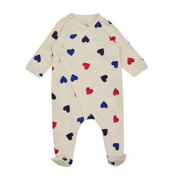 Textiel Kinderen Pyjama's / nachthemden Petit Bateau LERE Wit / Marine / Rood