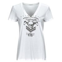 Textiel Dames T-shirts korte mouwen Ikks BX10575 Wit
