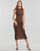 Textiel Dames Lange jurken Desigual FLOCK Brown / Zwart