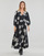 Textiel Dames Lange jurken Desigual KENDALL Zwart / Wit