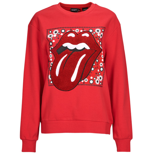 Textiel Dames Sweaters / Sweatshirts Desigual THE ROLLING STONES RED Rood