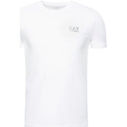 Textiel Heren T-shirts korte mouwen Emporio Armani EA7 8NPT51 PJM9Z Wit