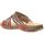 Schoenen Dames Leren slippers Laura Vita Jaclouxo 0123 Brown