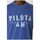Textiel Heren T-shirts korte mouwen Aeronautica Militare TS2092J53821263 Blanc, Bleu
