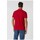 Textiel Heren T-shirts korte mouwen Aeronautica Militare PO1308P8219299 Blanc, Rouge