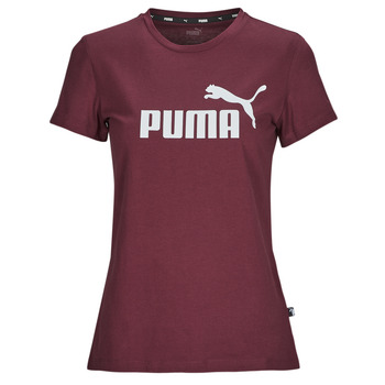 Textiel Dames T-shirts korte mouwen Puma ESS LOGO TEE (S) Mauve