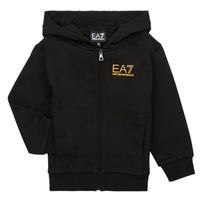 Textiel Jongens Sweaters / Sweatshirts Emporio Armani EA7 CORE ID SWEATSHIRT Zwart / Goud